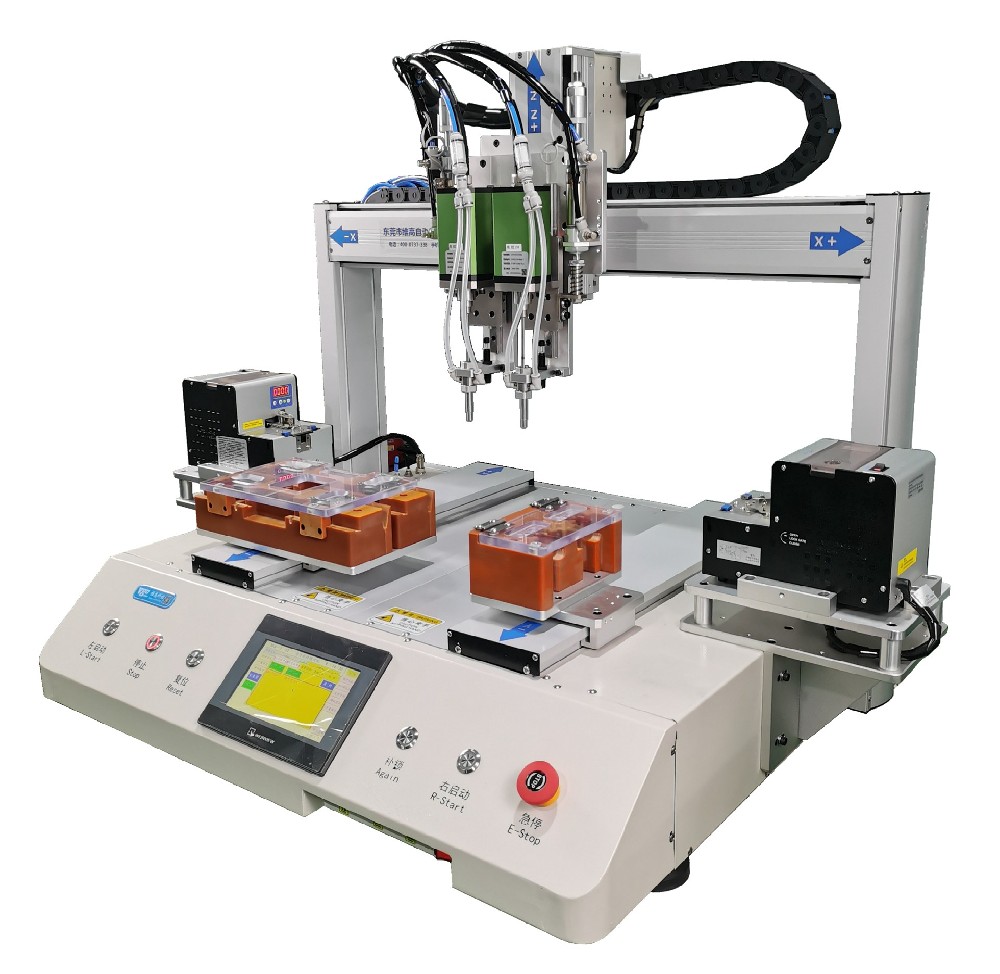 雙頭雙供料器吸取式自動鎖螺絲機VGLS-TP7441V